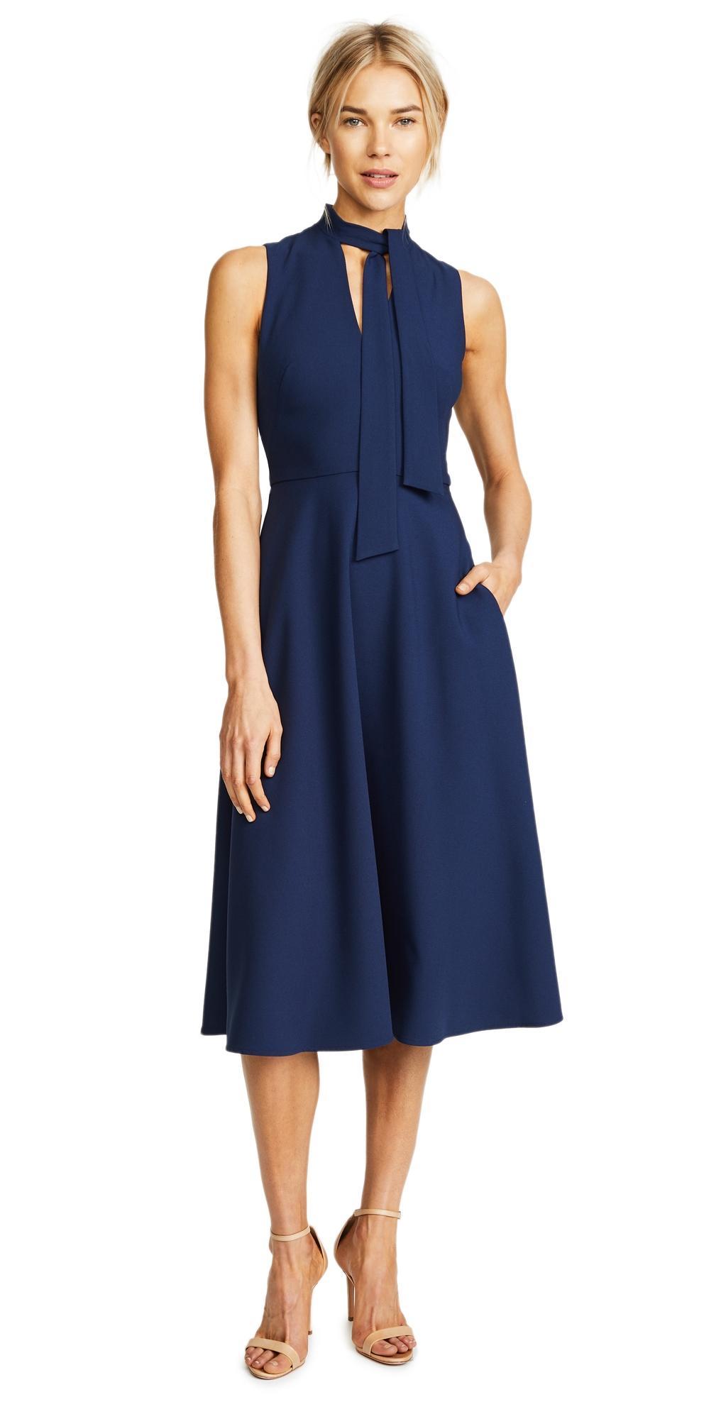 Black Halo Carolina Dress Pacific Blue 6 Product Image