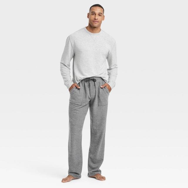 Mens Solid Elevated Long Sleeve Pajama Set - Goodfellow & Co L Product Image