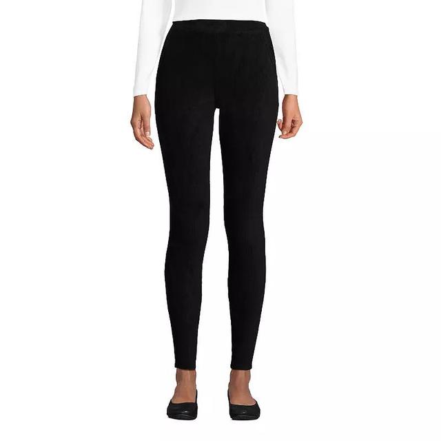 Womens Lands End Sport High-Rise Corduroy Leggings Product Image