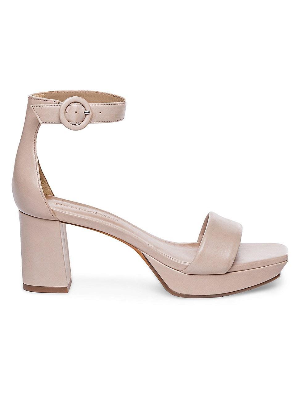 BERNARDO FOOTWEAR Carla Square Toed Ankle Strap Sandal Product Image