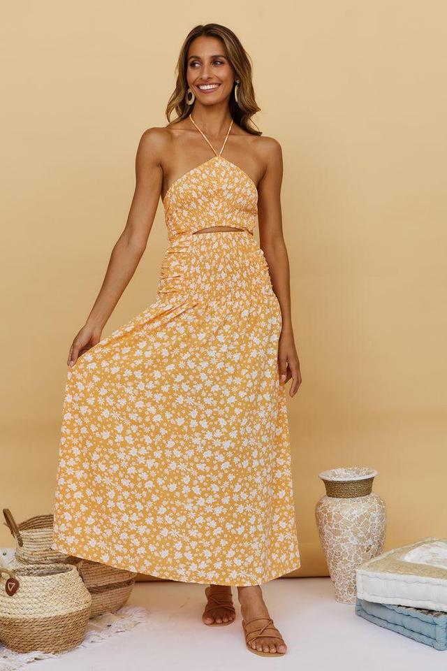 Sweet Citrus Maxi Dress Product Image