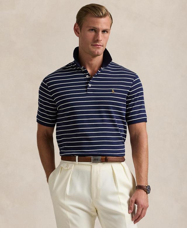 Polo Ralph Lauren Mens Classic-Fit Soft Cotton Polo Shirt - French Navy Product Image