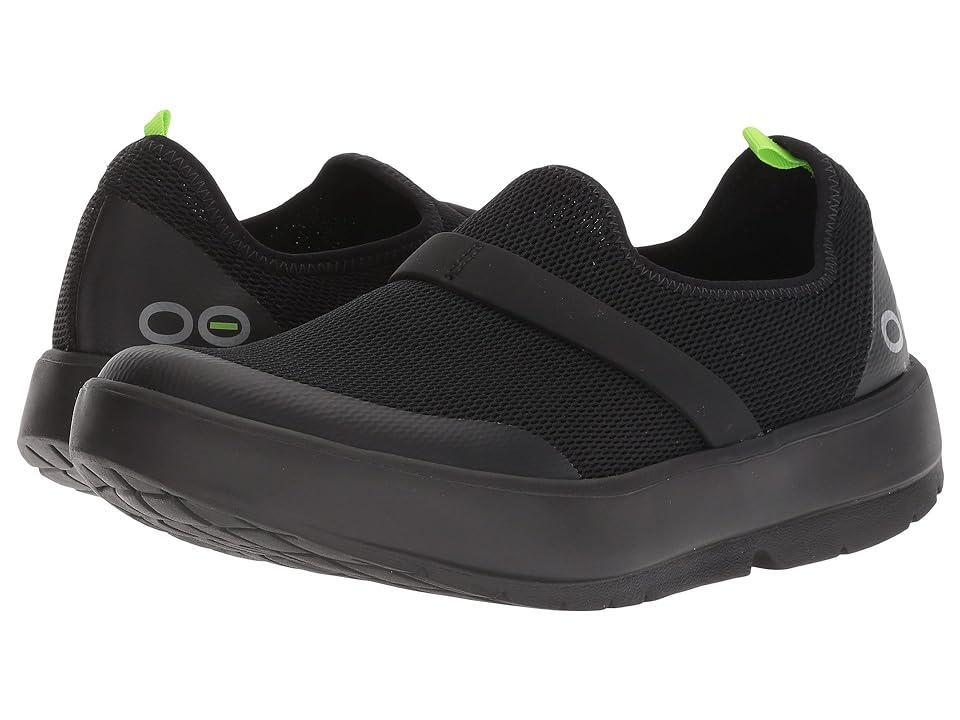 OOFOS Women's OOmg Low Mesh Black) Women's Slip on Shoes Product Image