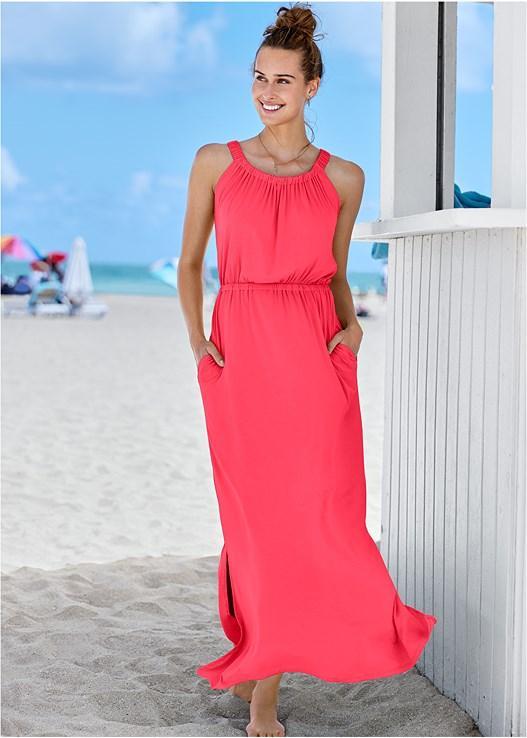 Gathered Neckline Maxi Product Image