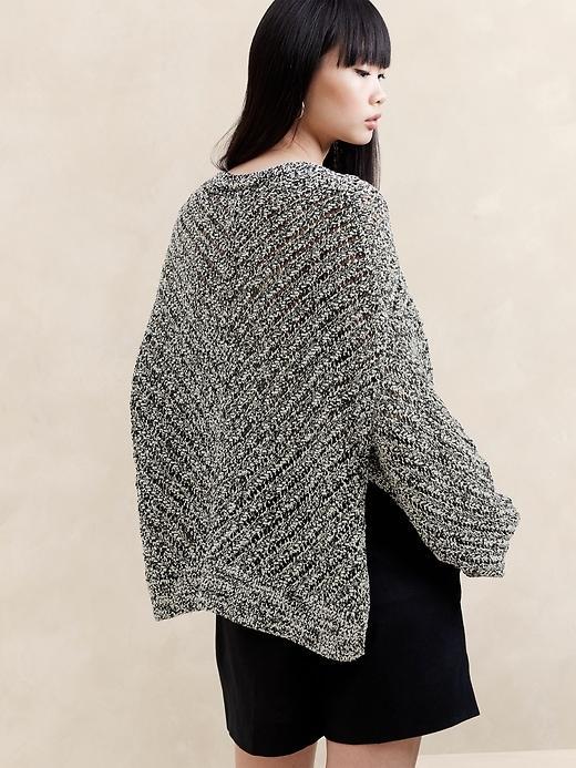 Oversized Cotton-Blend Sweater Product Image