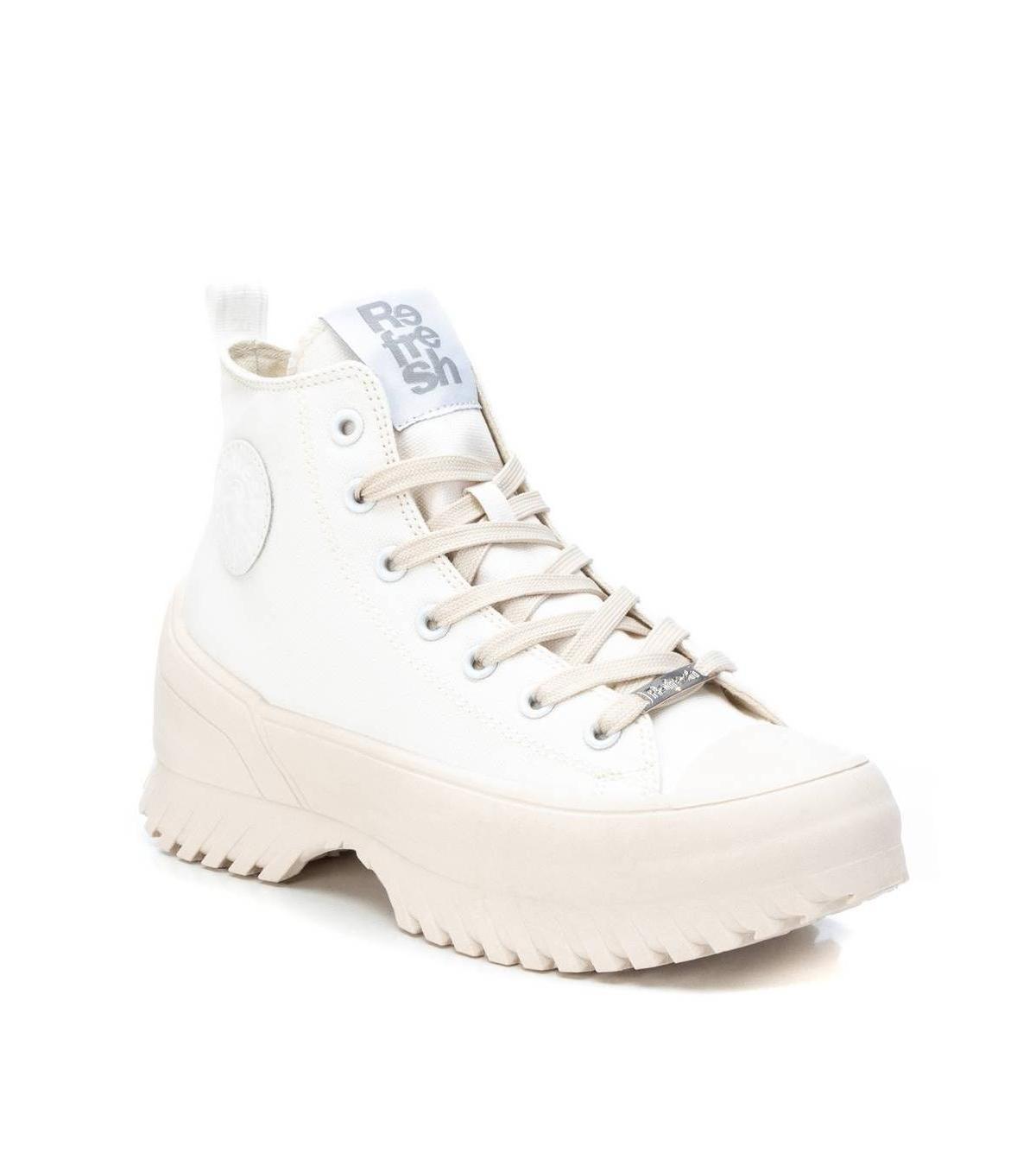 Xti Womens Canvas Platform High-Top Sneakers By Product Image