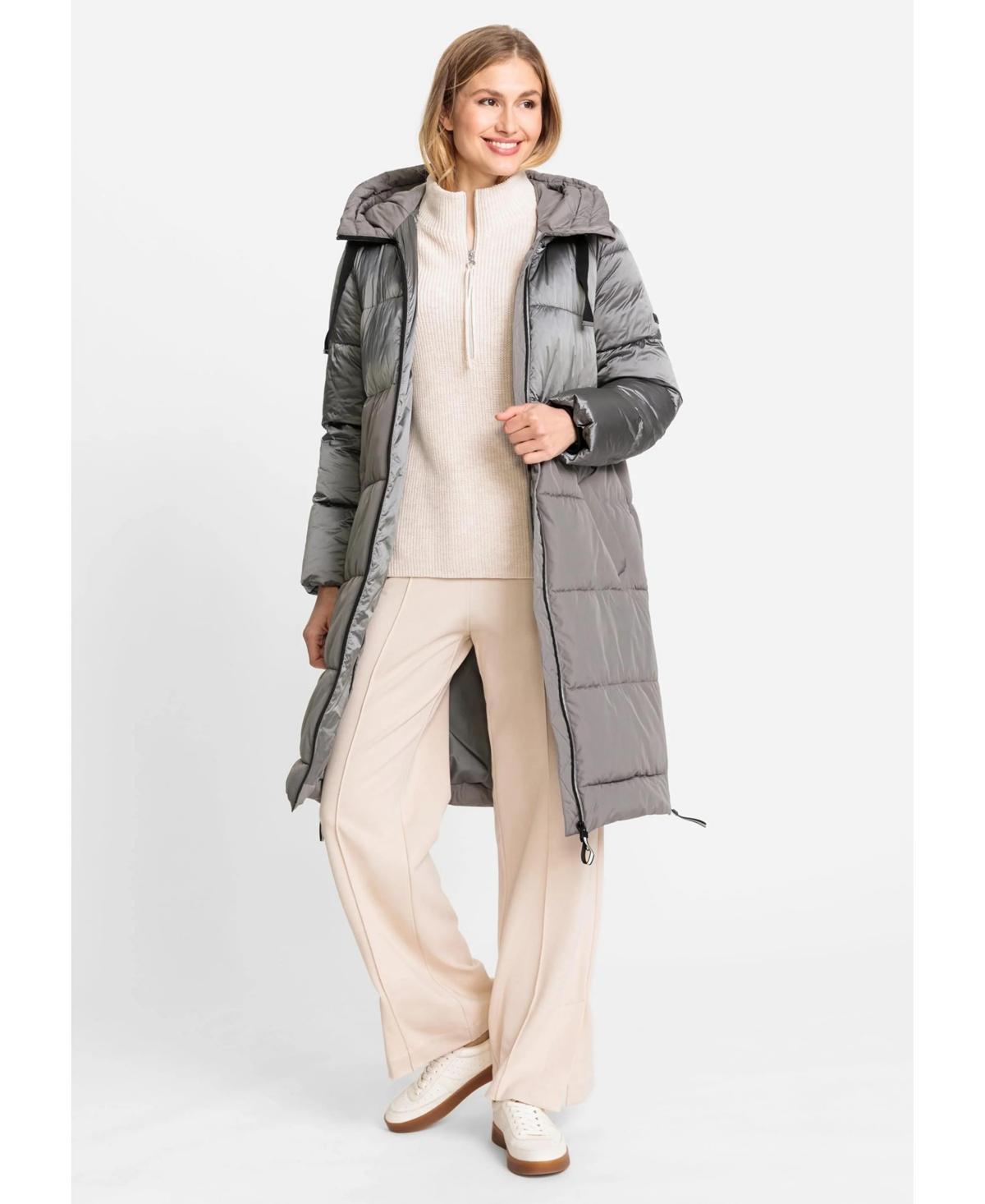 Women's Longline Quilted Coat with Hood made 3M Thinsulate[TM] Product Image