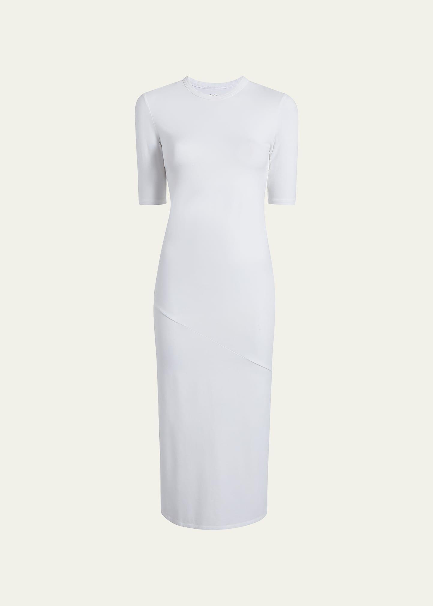 Womens Crewneck Body-Con Midi-Dress Product Image