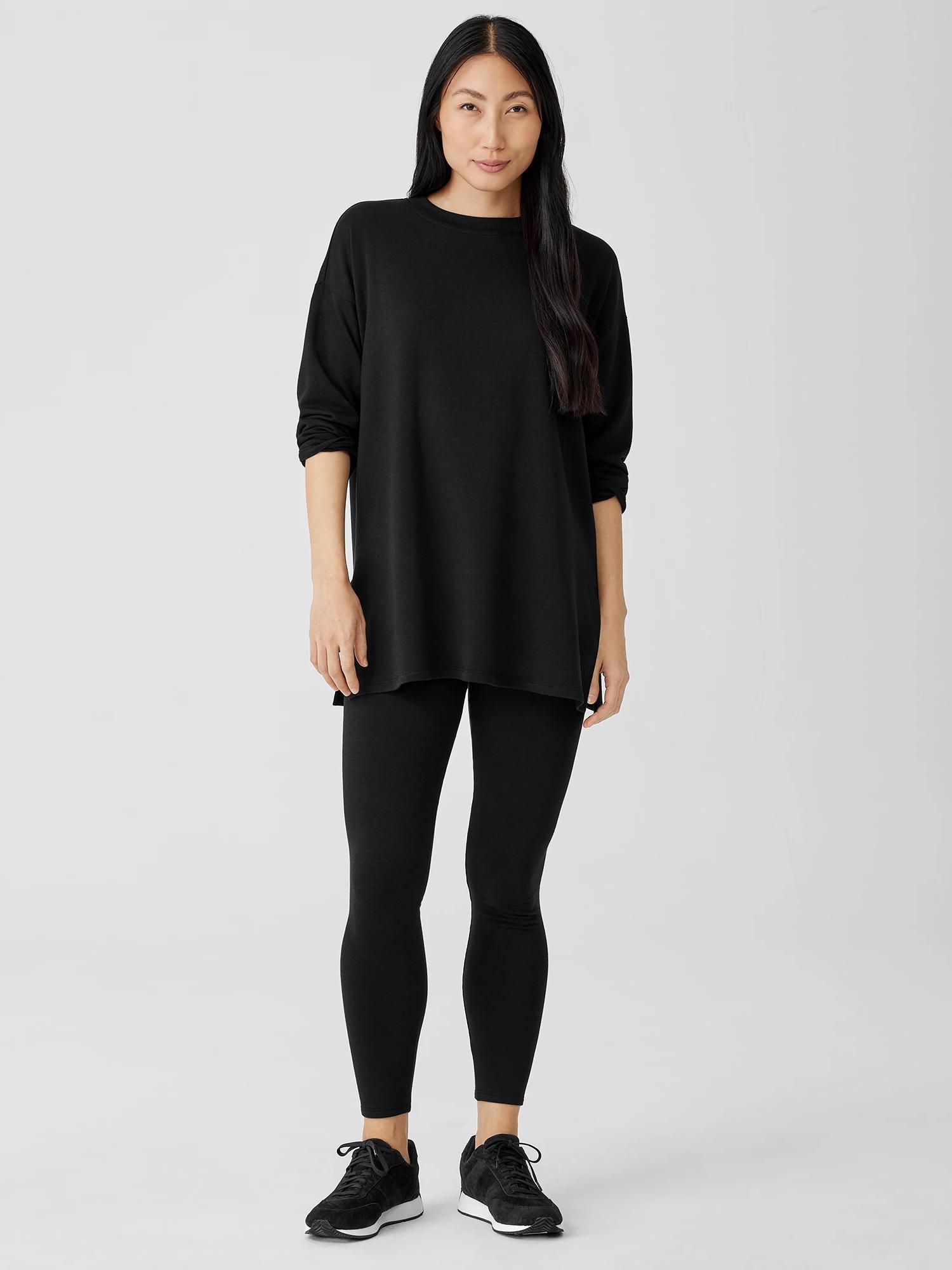 EILEEN FISHER Cozy Brushed Terry Hug Leggingsfemale product image