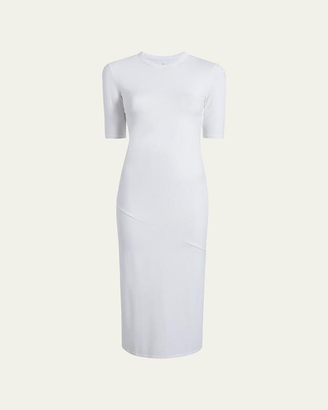 Womens Crewneck Body-Con Midi-Dress Product Image