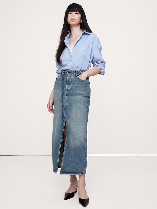 Denim Maxi Skirt product image