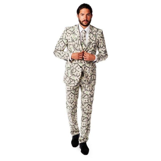 Mens OppoSuits Slim-Fit Novelty Pattern Suit & Tie Set Product Image