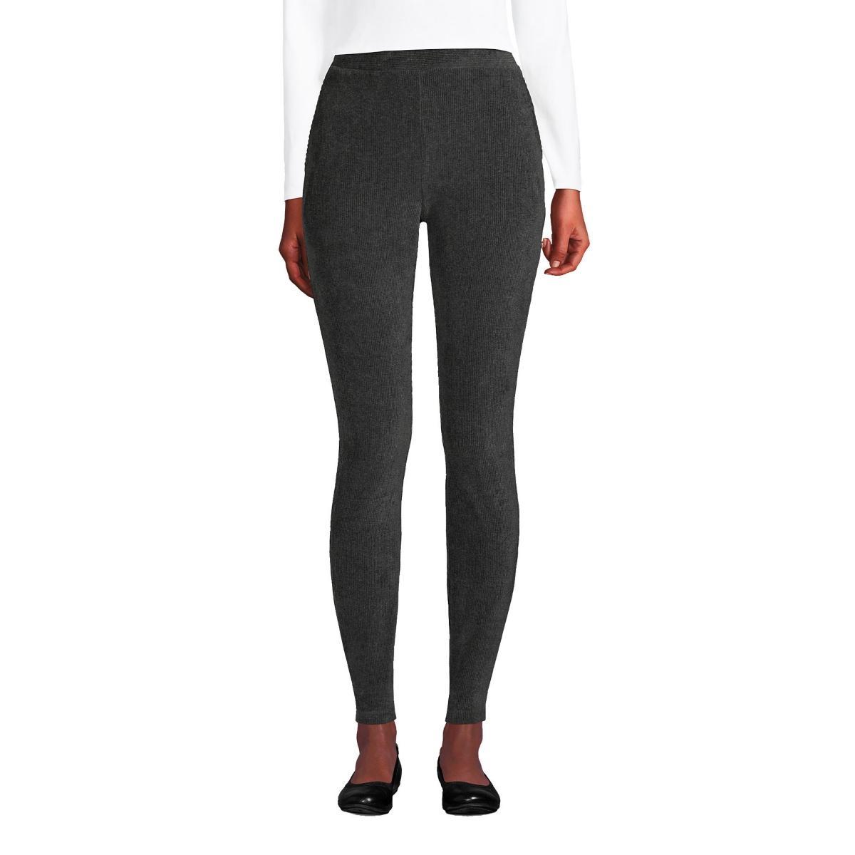 Womens Lands End Sport High-Rise Corduroy Leggings Product Image