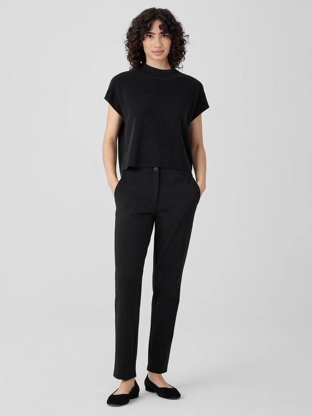 EILEEN FISHER Cotton Blend Ponte Slim Pantfemale Product Image