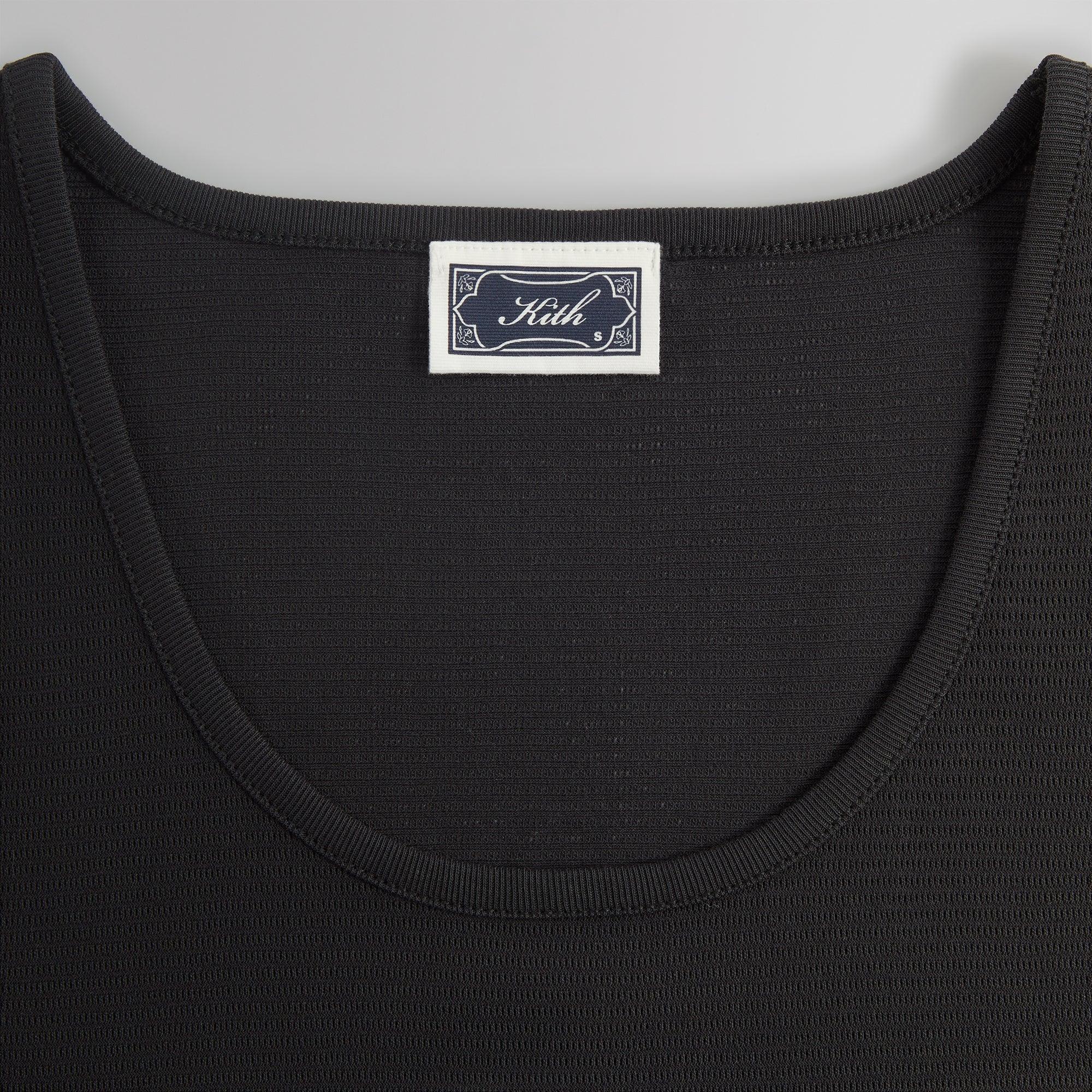 Kith Pointelle Mesh Spencer Tank - Black Male Product Image