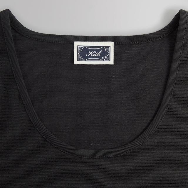 Kith Pointelle Mesh Spencer Tank - Black Male Product Image