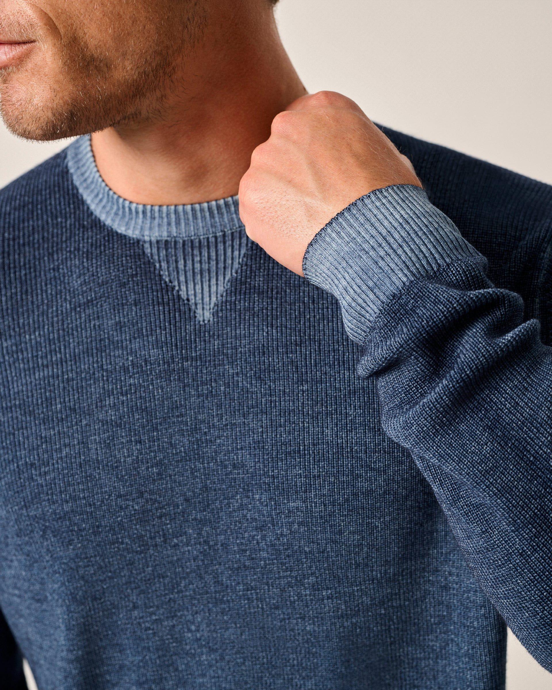 Burgess Garment-Dyed Crewneck Sweater Male Product Image