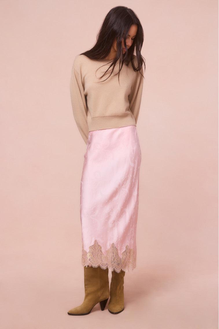 Malina Silk-Blend Jacquard Maxi Skirt Product Image