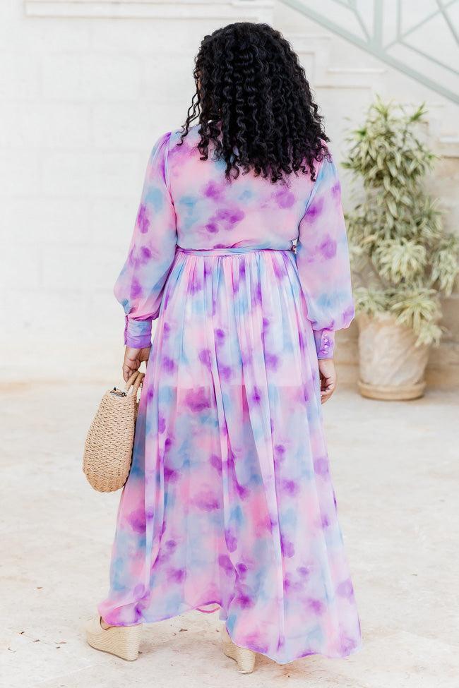 My Dearest Darling Watercolor Maxi Dress FINAL SALE Product Image