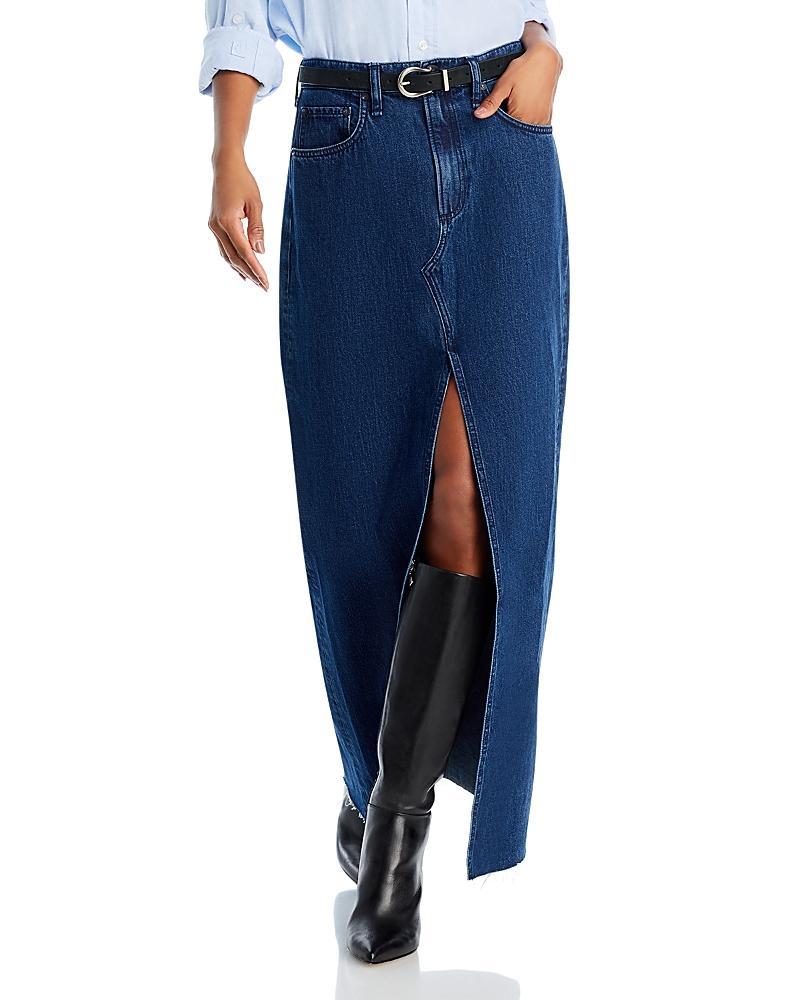 Womens Avery Denim Maxi Skirt Product Image