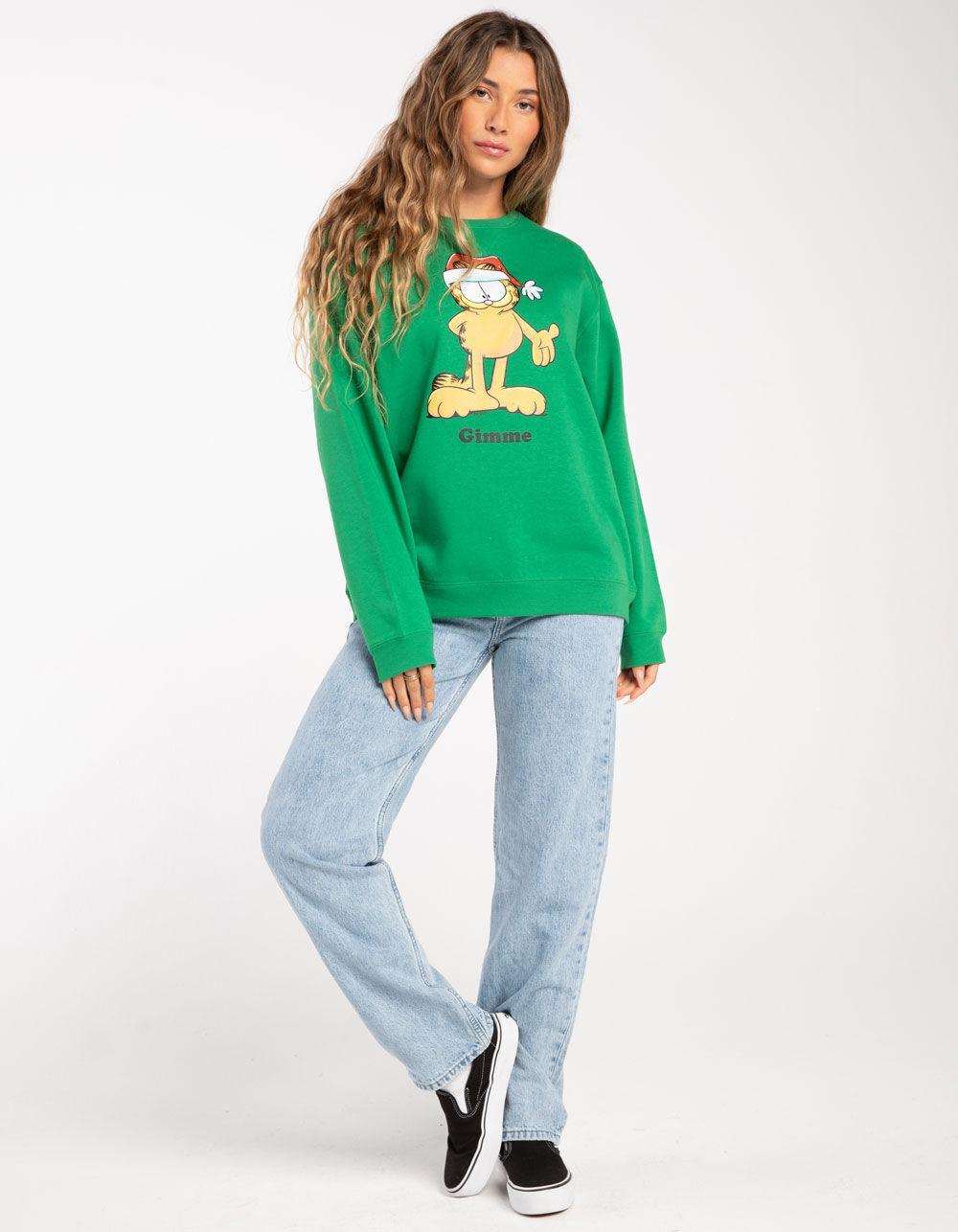 GARFIELD Gimme Christmas Womens Crewneck Sweatshirt Product Image