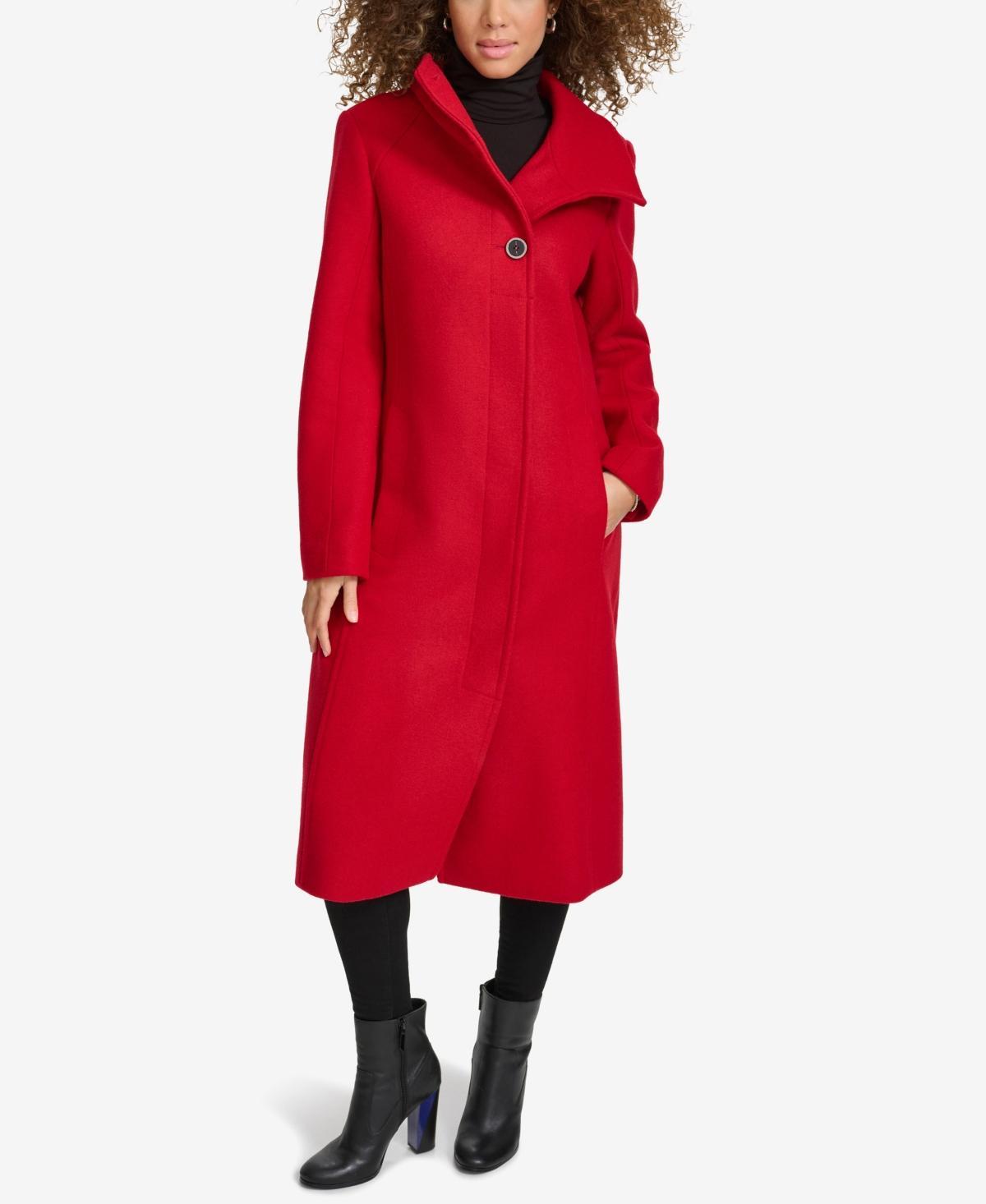 Kenneth Cole Womens Classic Wool Walker Coat Product Image