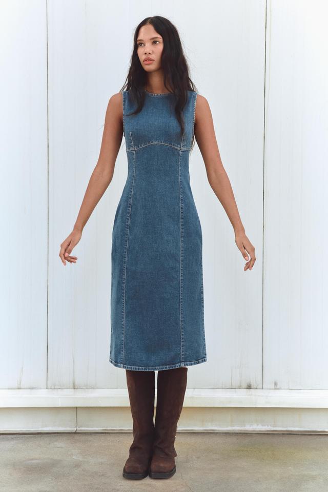 TRF DENIM MIDI DRESS Product Image