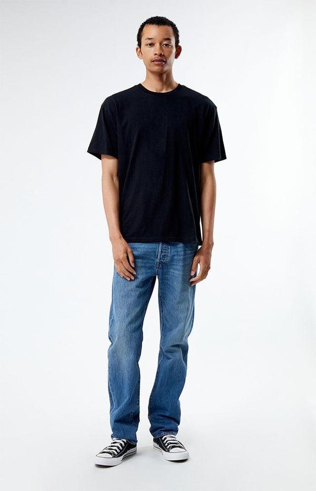 Mens Levis 501 Original-Fit Jeans Med Blue Product Image