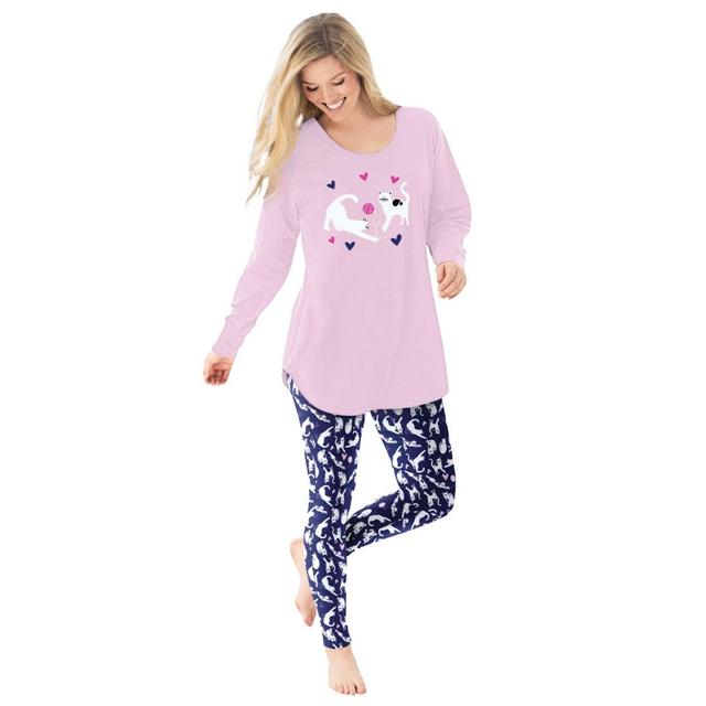 Dreams & Co. Womens 2-Piece Pj Legging Set Product Image