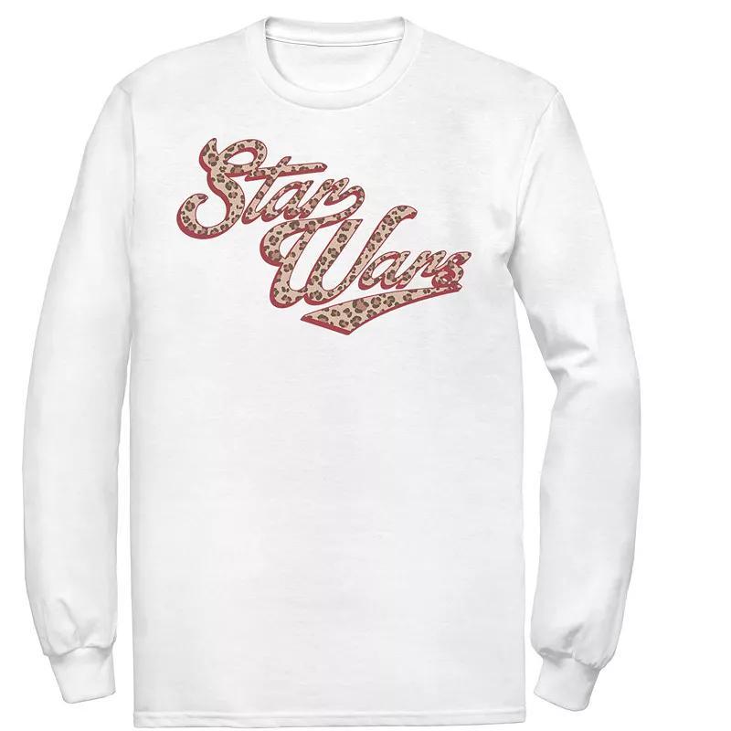 Mens Star Wars Cursive Cheetah Fill Logo Tee Product Image