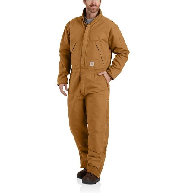 Carhartt 104396 Loose Fit Washed Duck Coveralls - Insulated Product Image