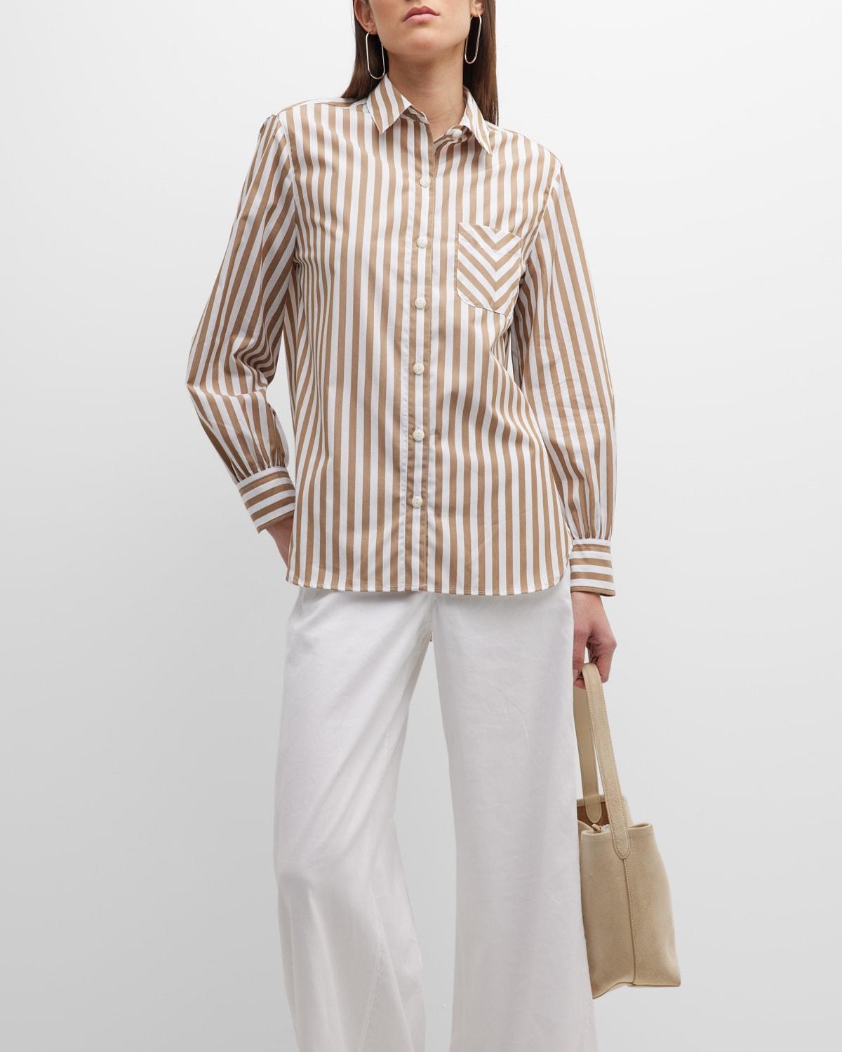 rag & bone Maxine Stripe Cotton Button-Up Shirt Product Image