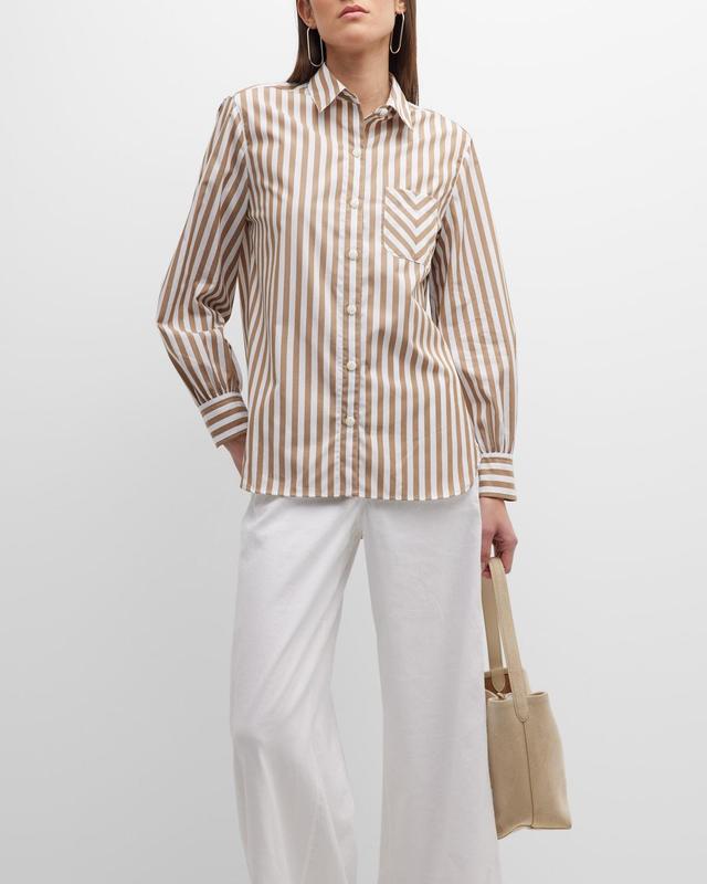 rag & bone Maxine Stripe Cotton Button-Up Shirt Product Image