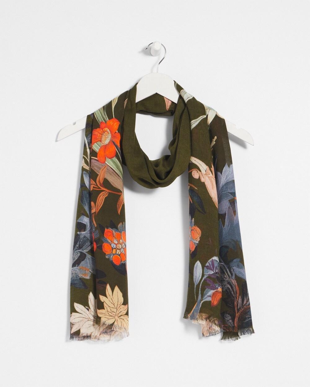 Autumn Floral Oblong Scarf Product Image