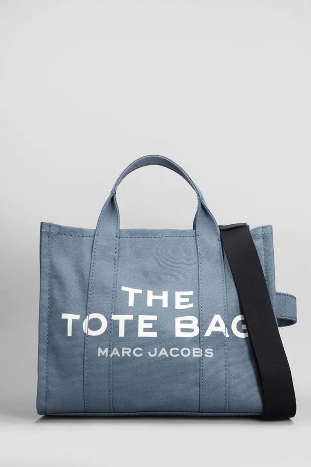 MARC JACOBS The Medium Tote Tote In Blue Cotton Product Image