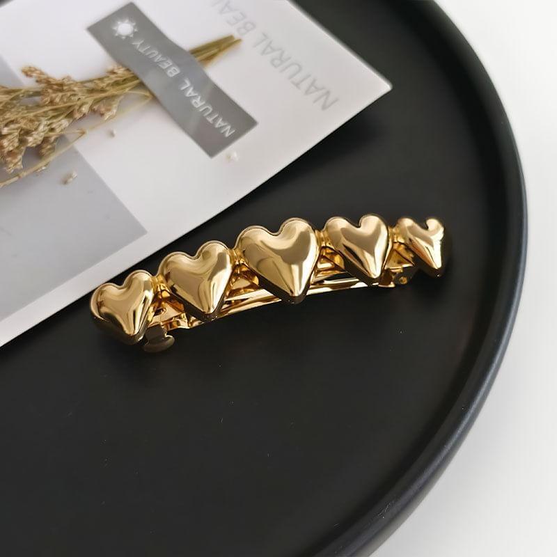 Polished Heart Alloy Hair Clip Product Image