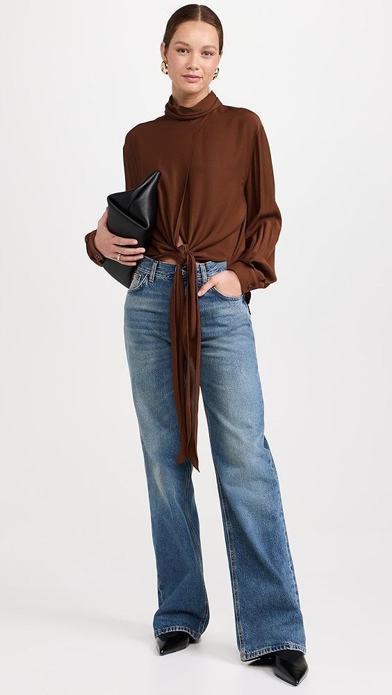 RECTO Flowing Wrap Blouse | Shopbop Product Image