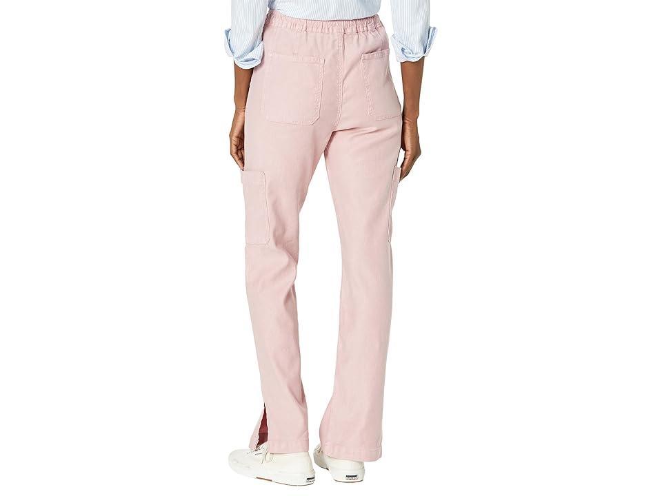 Hudson Jeans Drawstring High Waist Straight Leg Linen Blend Cargo Pants Product Image