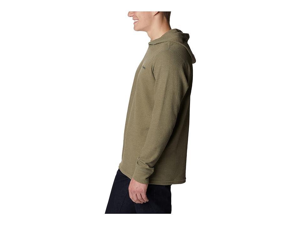 Columbia Pine Peak Waffle Hoodie (Stone Heather) Men's Clothing Product Image