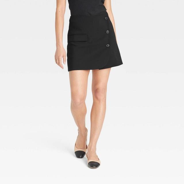 Womens Tailored Mini Skirt - A New Day Black Product Image