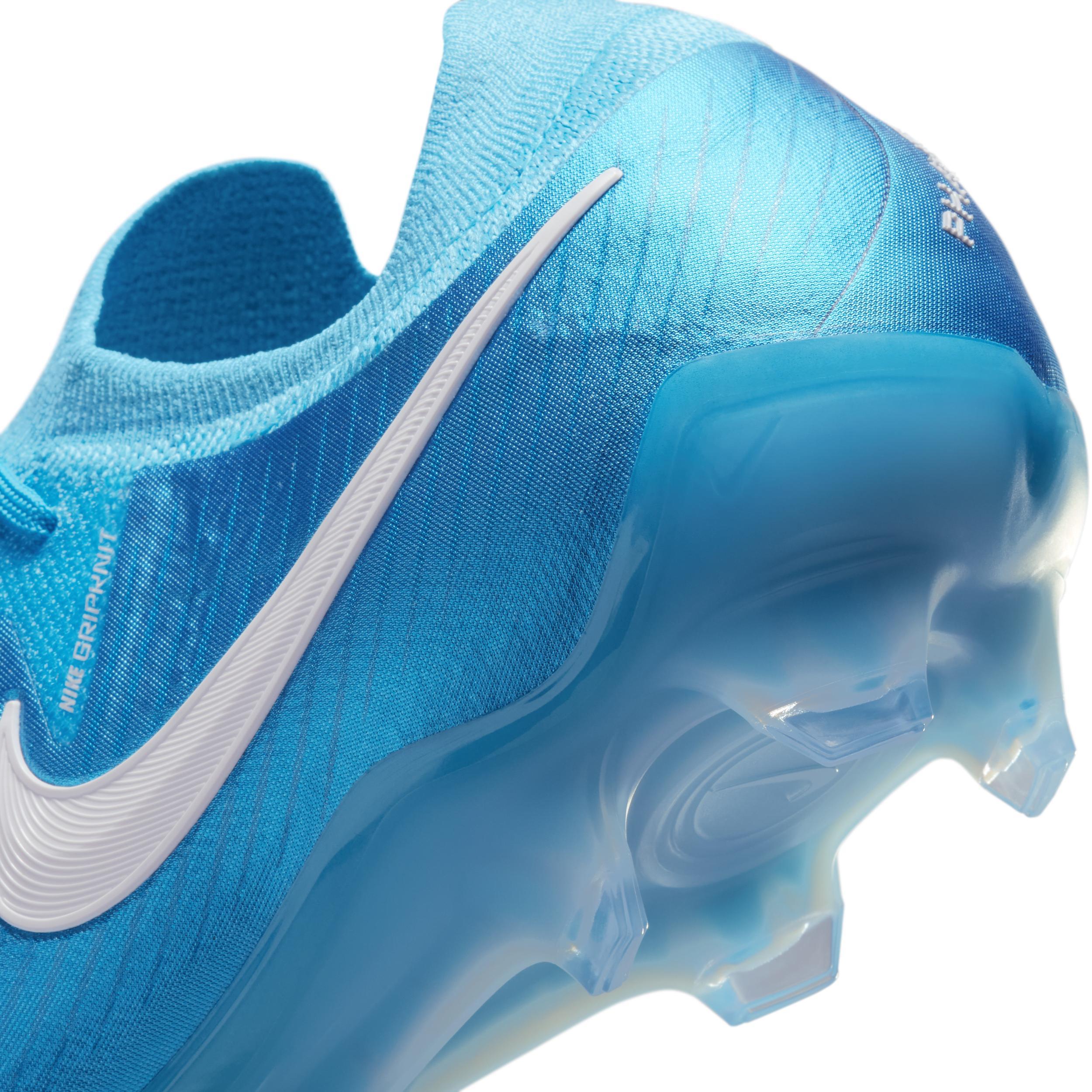 Nike Mens Nike Phantom GX II Elite FG - Mens Soccer Shoes Blue Fury/White Product Image