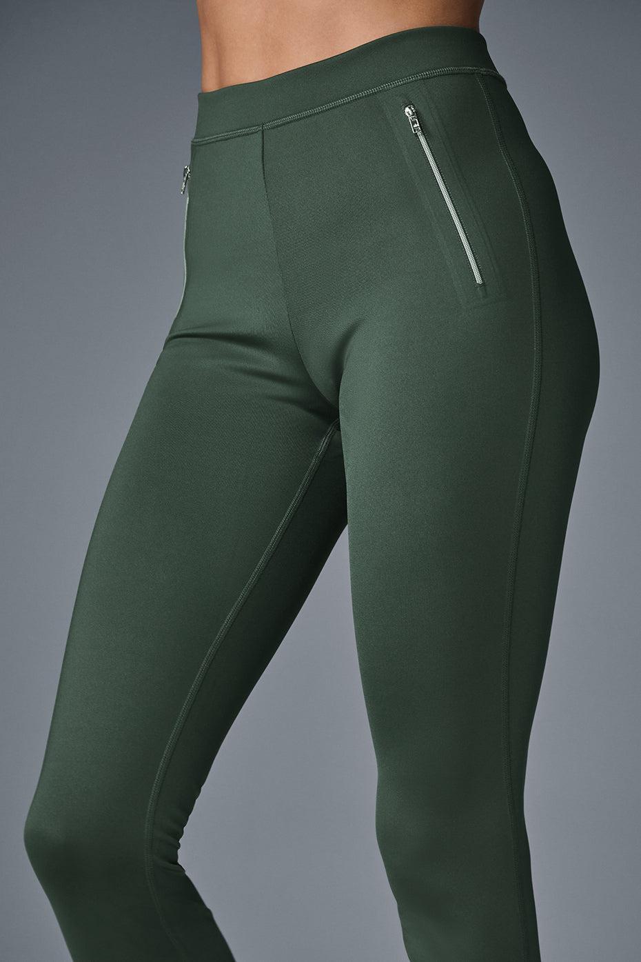 High-Waist Thrill Seeker Legging - Dark Cactus Product Image