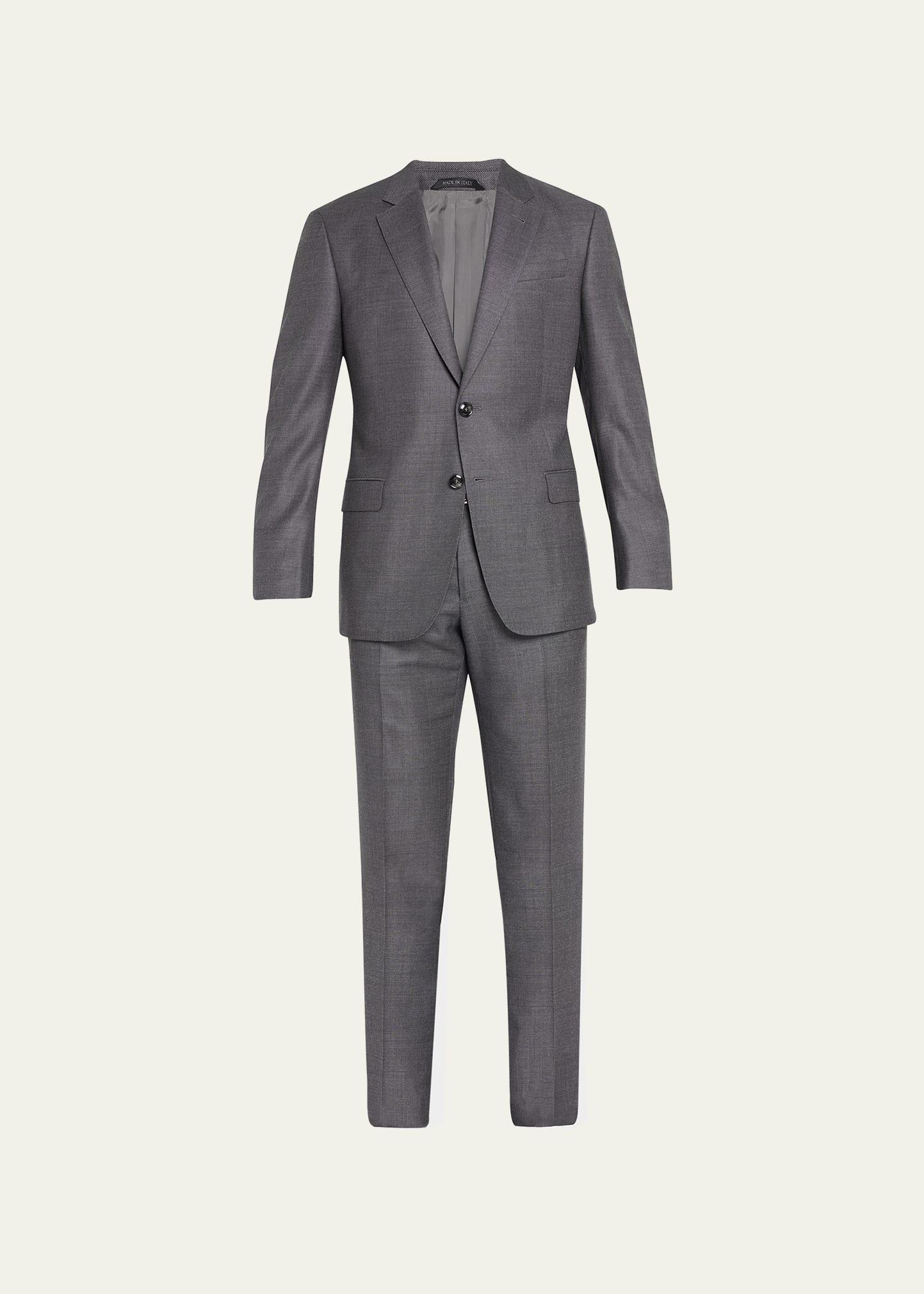 Mens Birdseye Wool Suit Product Image