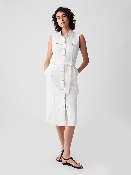 Denim Midi Dress Product Image