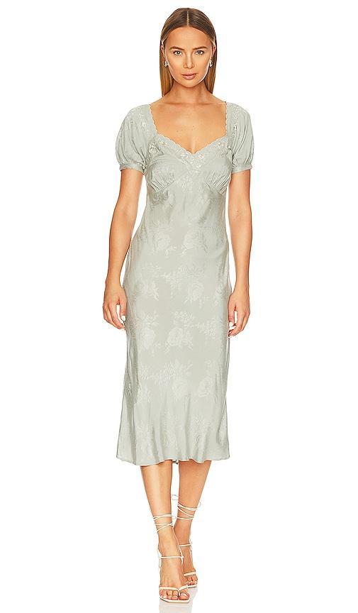 Natalie Embroidered Midi Dress Product Image