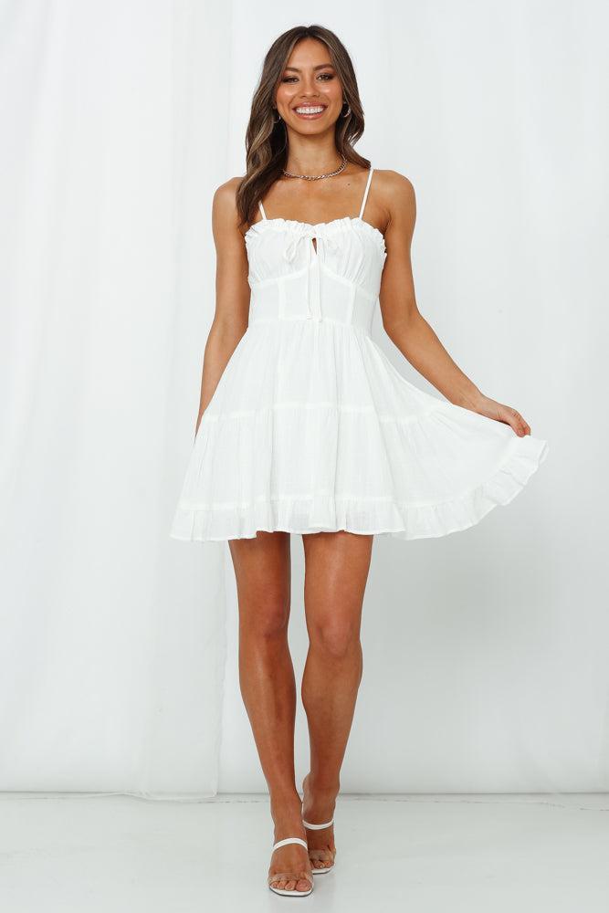 No Pity Party Dress White Product Image