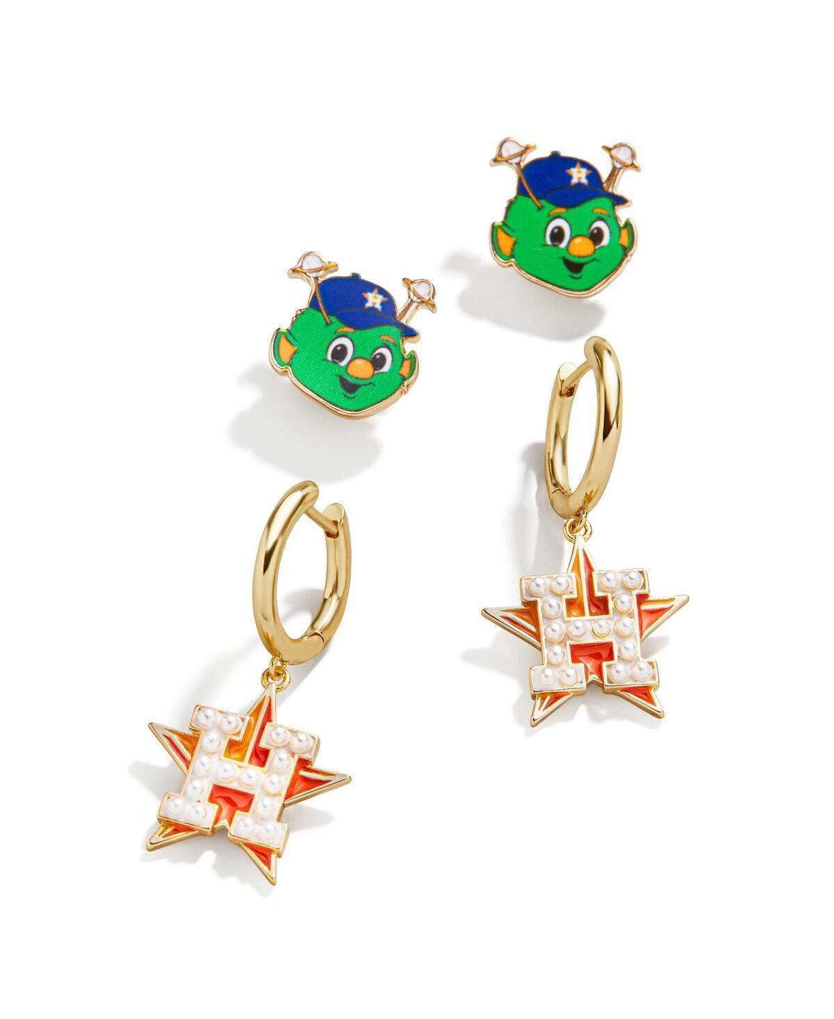 Womens Baublebar Houston Astros 2-Pack Earrings Set Product Image