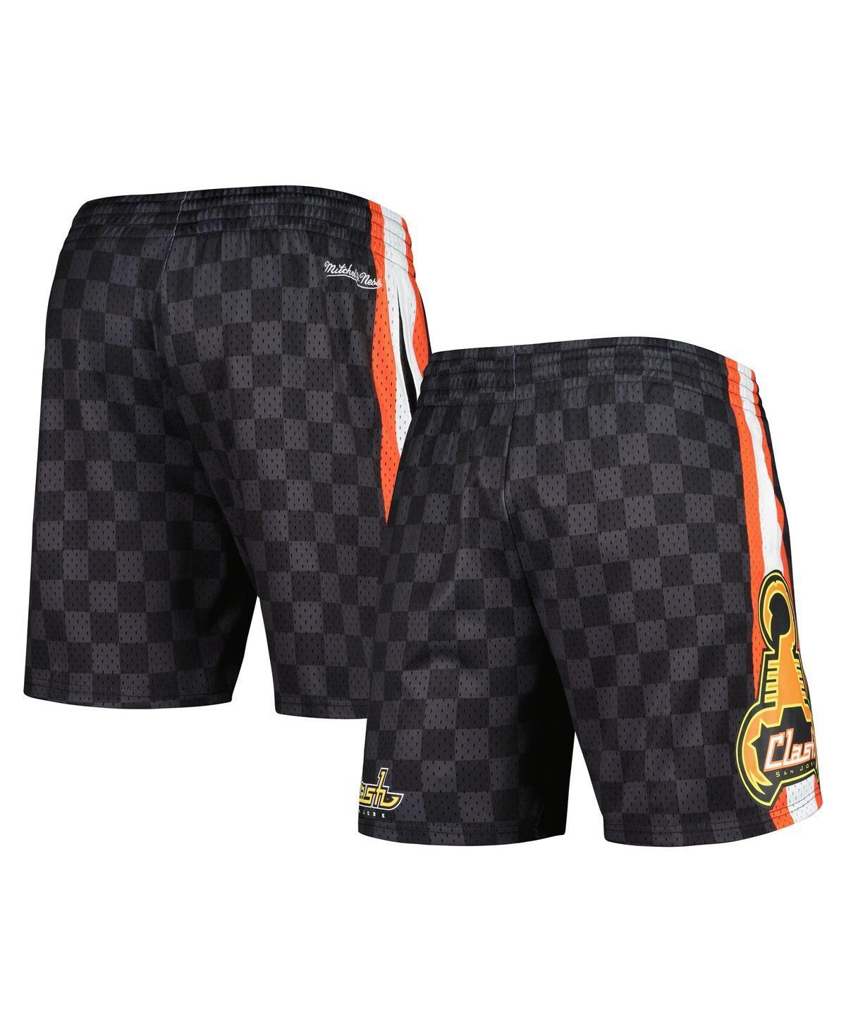 Mens Mitchell & Ness Black San Jose Earthquakes City Mesh Shorts Product Image