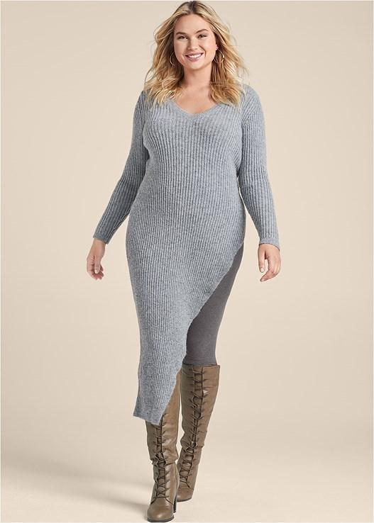 Asymmetrical Maxi Sweater Product Image