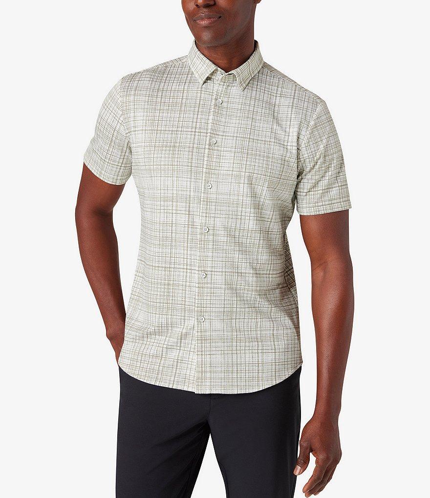 Mizzen+Main Performance Stretch Halyard Plaid Short Sleeve Woven Shirt Product Image